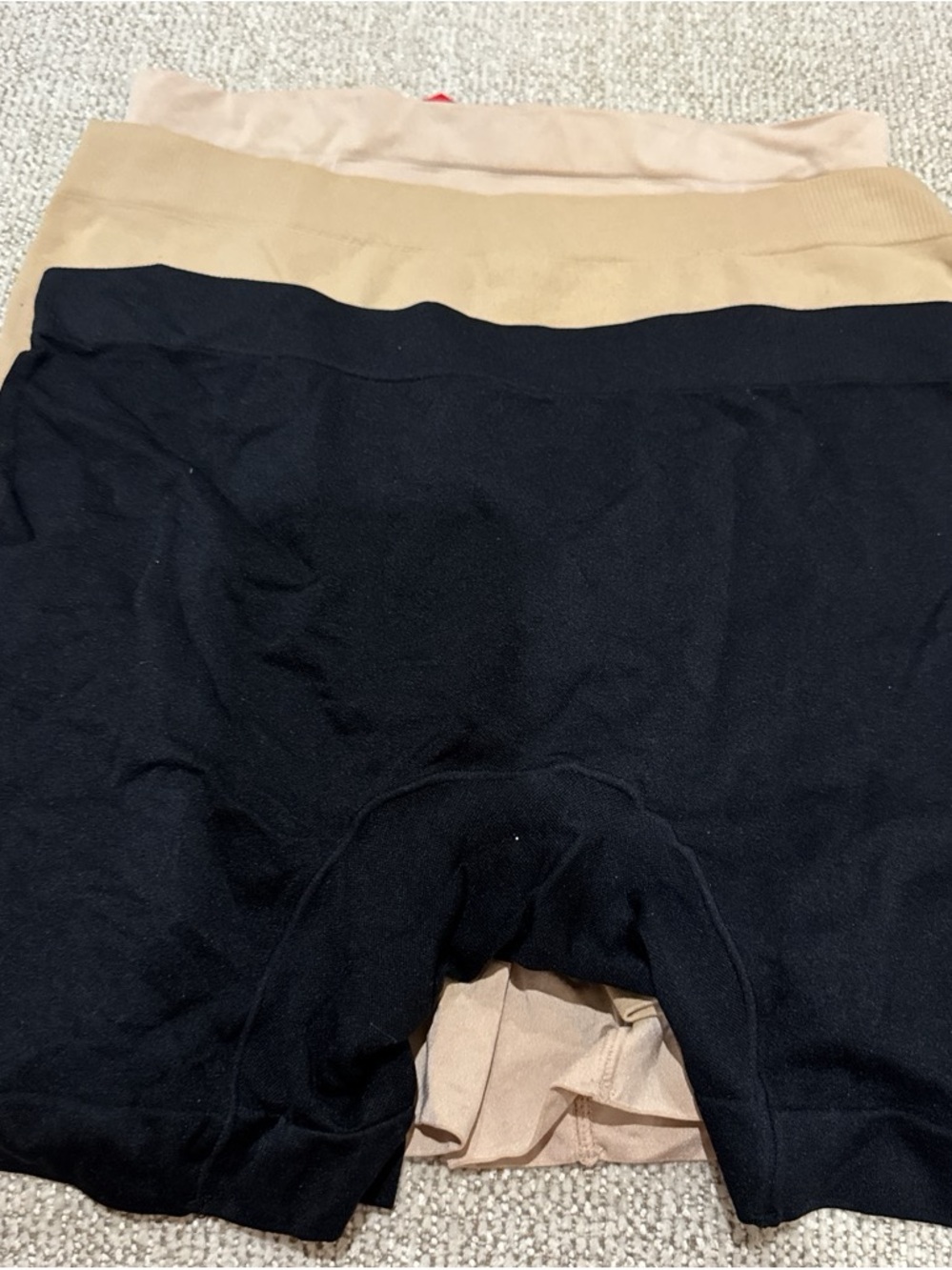 Seamless Shaping Boyshorts - Black and Nude Set Spanx 3 total pairs.